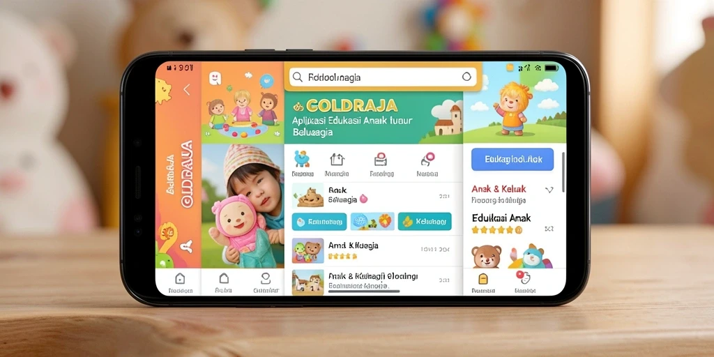 Antarmuka visual menarik dengan fitur edukasi interaktif.