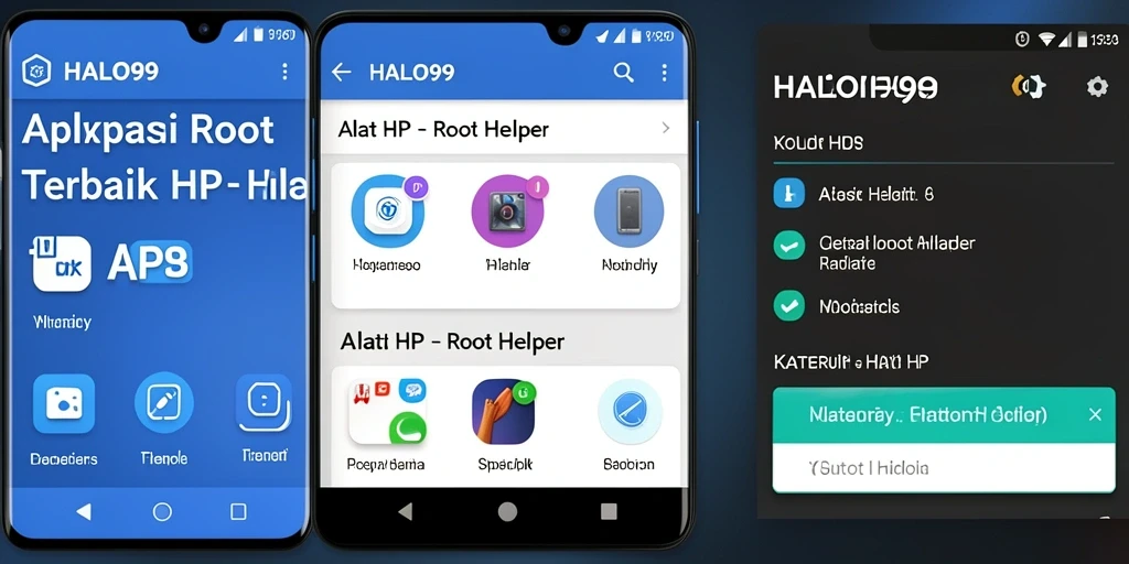 Tampilan antarmuka HALO99 yang sederhana dan fungsional.