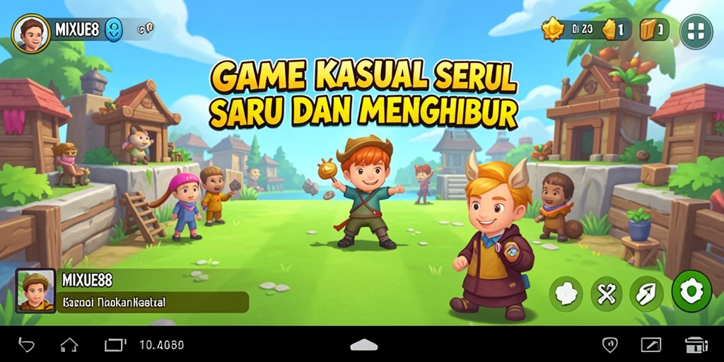 Tampilan antarmuka MIXUE88 yang menyenangkan dan intuitif.