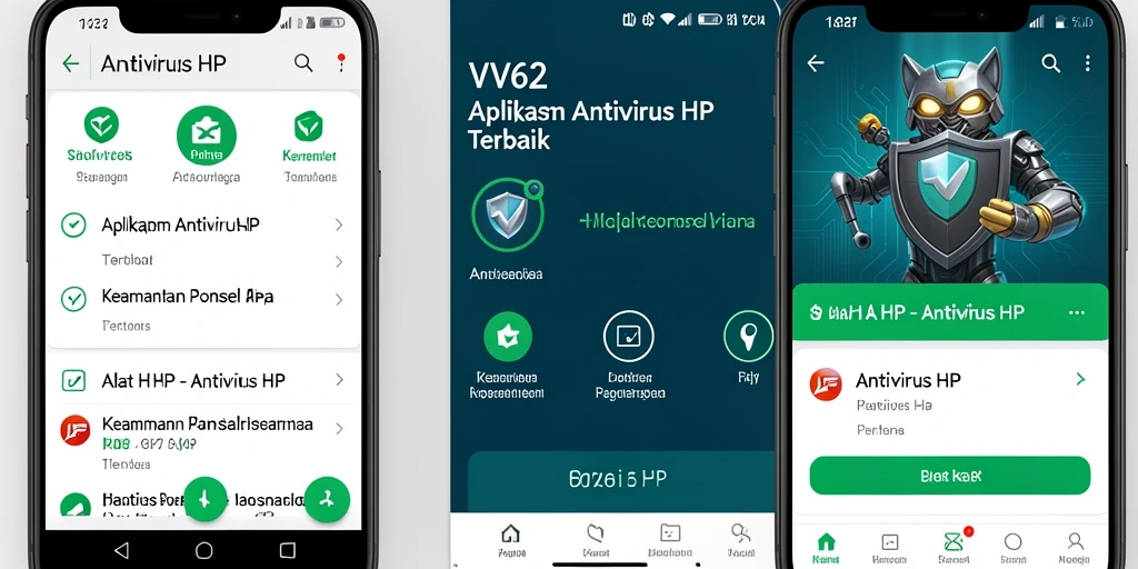 Tampilan antarmuka VV62 dengan fitur keamanan lengkap.